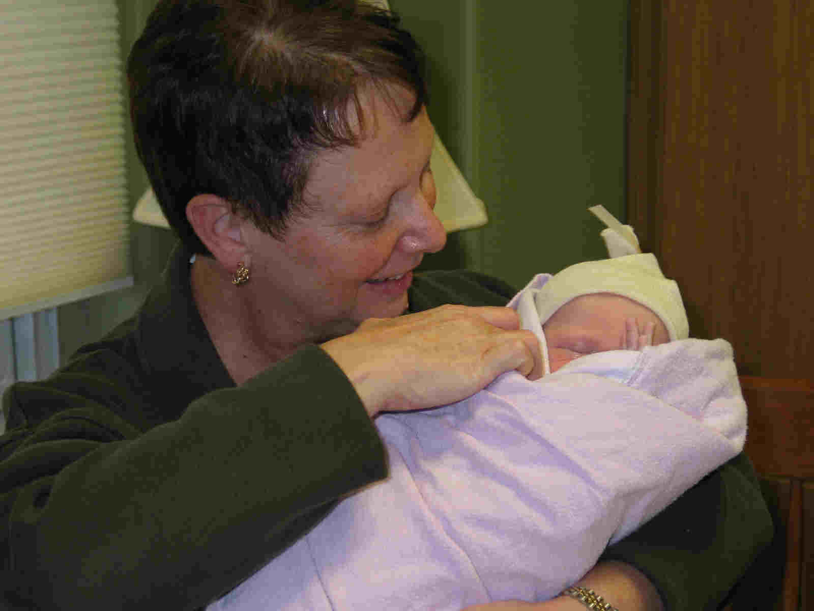 Grandma Lenoroa with her newest grand-daughter
