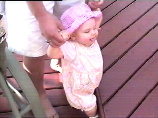 She takes walking very seriously.
