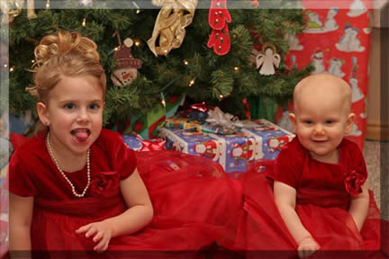 Ashlynn making Olivia laugh