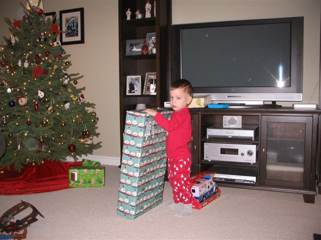 That's a big gift for a little boy