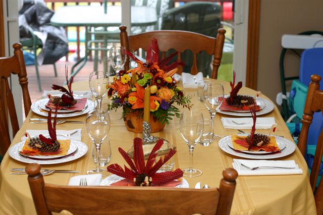 Jenn set a great table at her house on Sunday